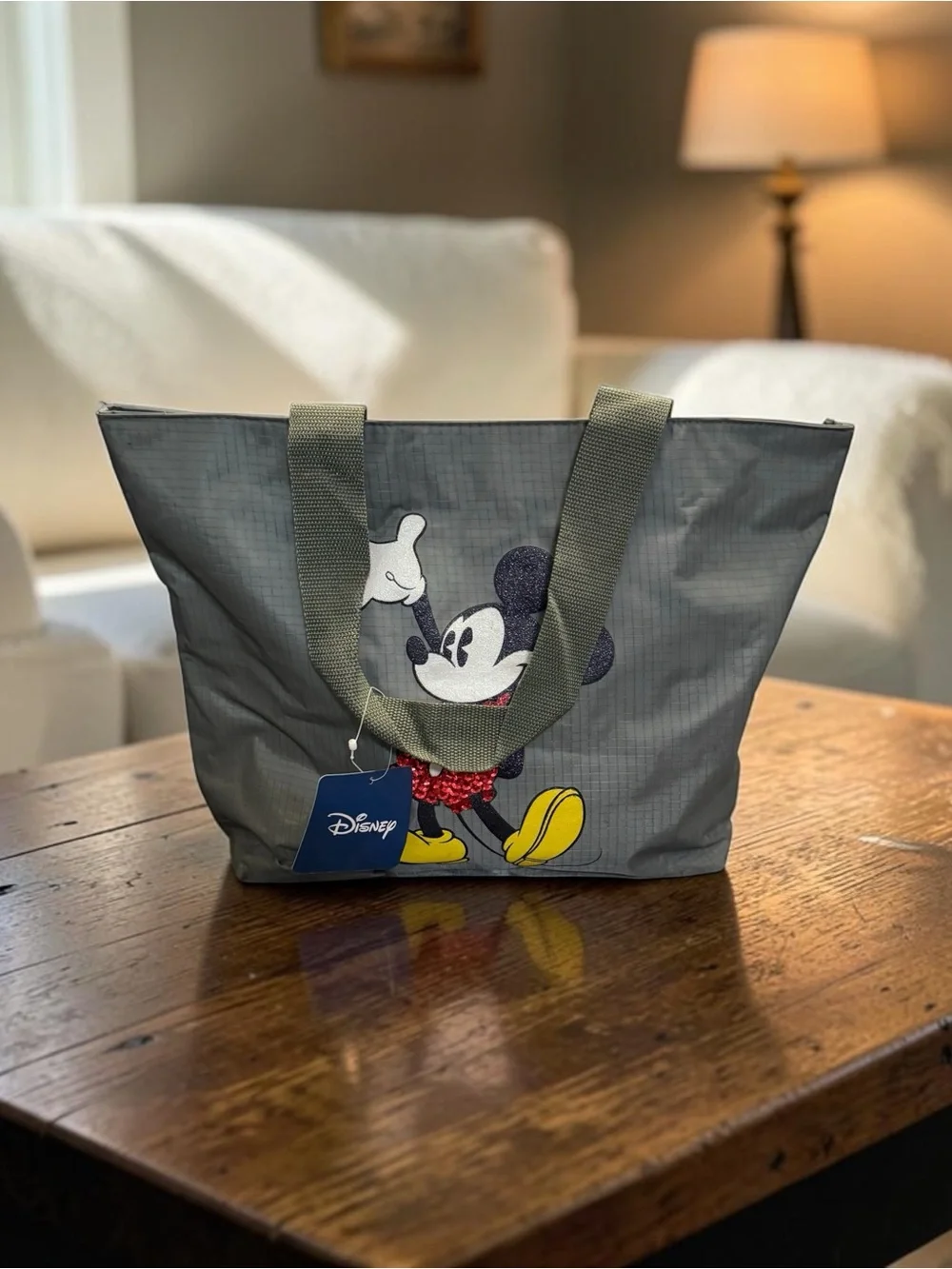 Disney licensed Mickey Sequined Tote Bag from early 2010’s NWT